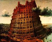 BRUEGEL, Pieter the Elder The Little Tower of Babel oil painting artist